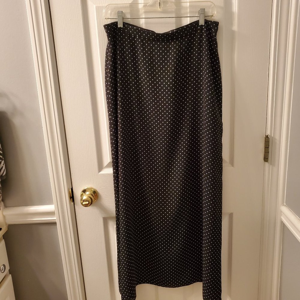 Black White Polka Dot Skirt